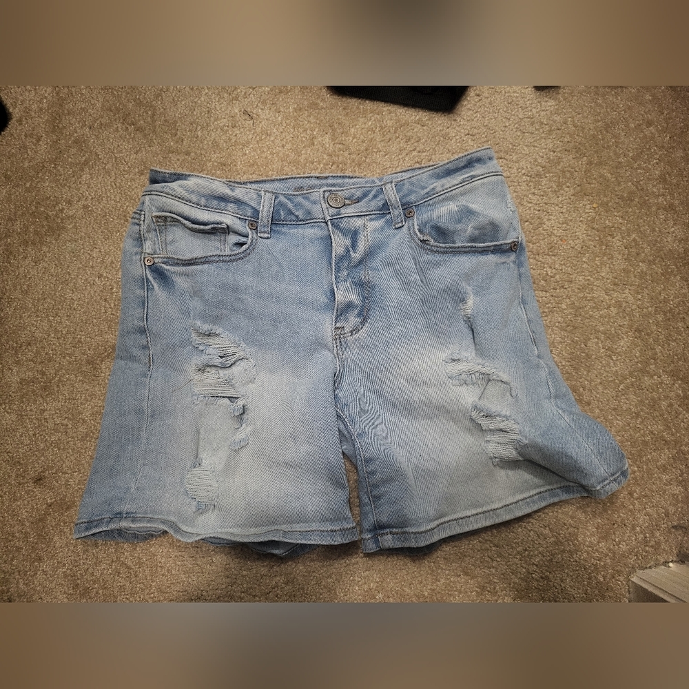 Blue jean shorts